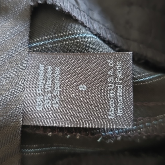 Body by Victoria Christie Fit Pinstripe Pants Size 8 NWOT - Picture 6 of 7